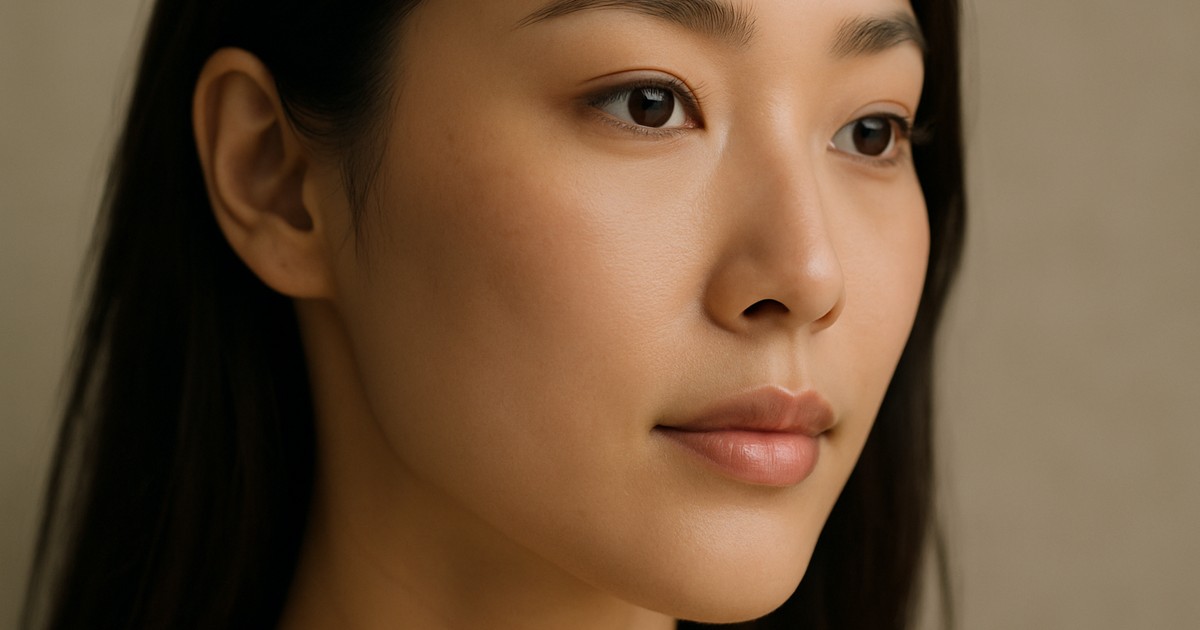 Dermapen microneedling device performing treatment on facial skin in Tokyo clinic