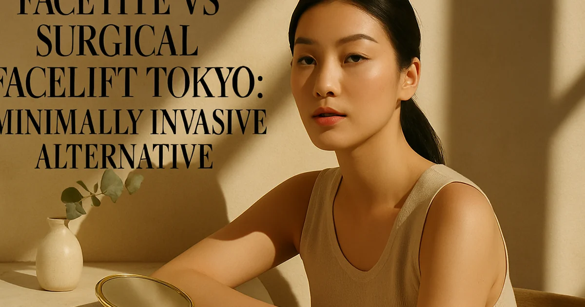 FaceTite vs Surgical Facelift Tokyo: Minimally Invasive Alternative - editorial image