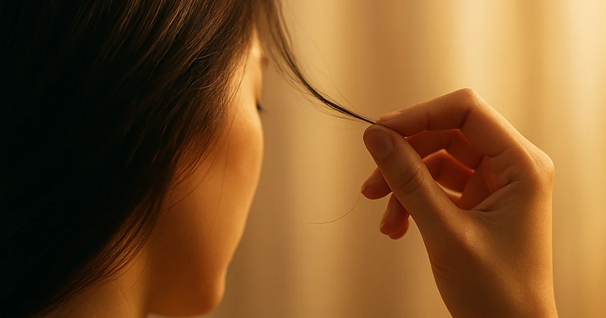 Female hair thinning treatment consultation at Tokyo dermatology clinic with English-speaking specialist