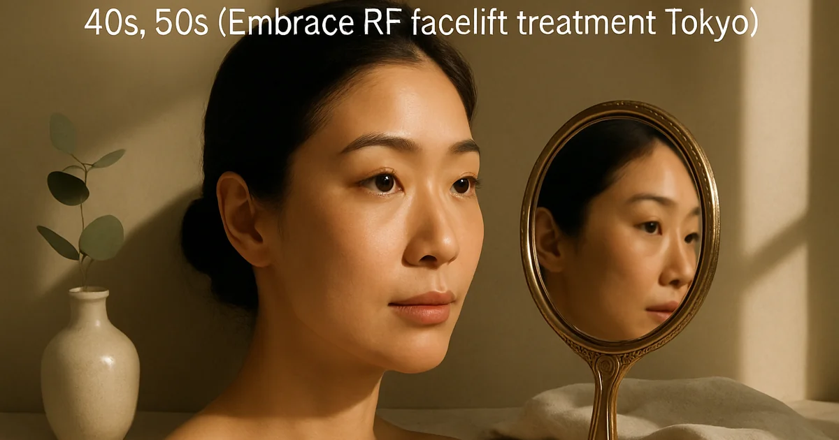 Embrace RF non-surgical facelift consultation at Tokyo dermatology clinic