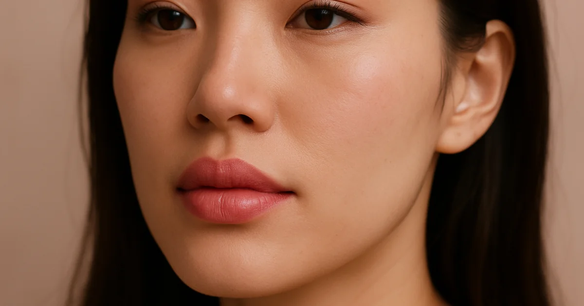 Lip artmake Tokyo consultation showing color selection process for permanent lip enhancement