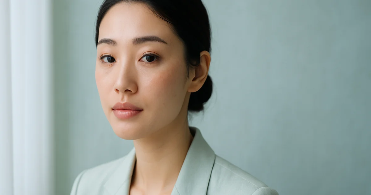 Rosacea consultation with English-speaking dermatologist examining patient facial redness in Tokyo clinic