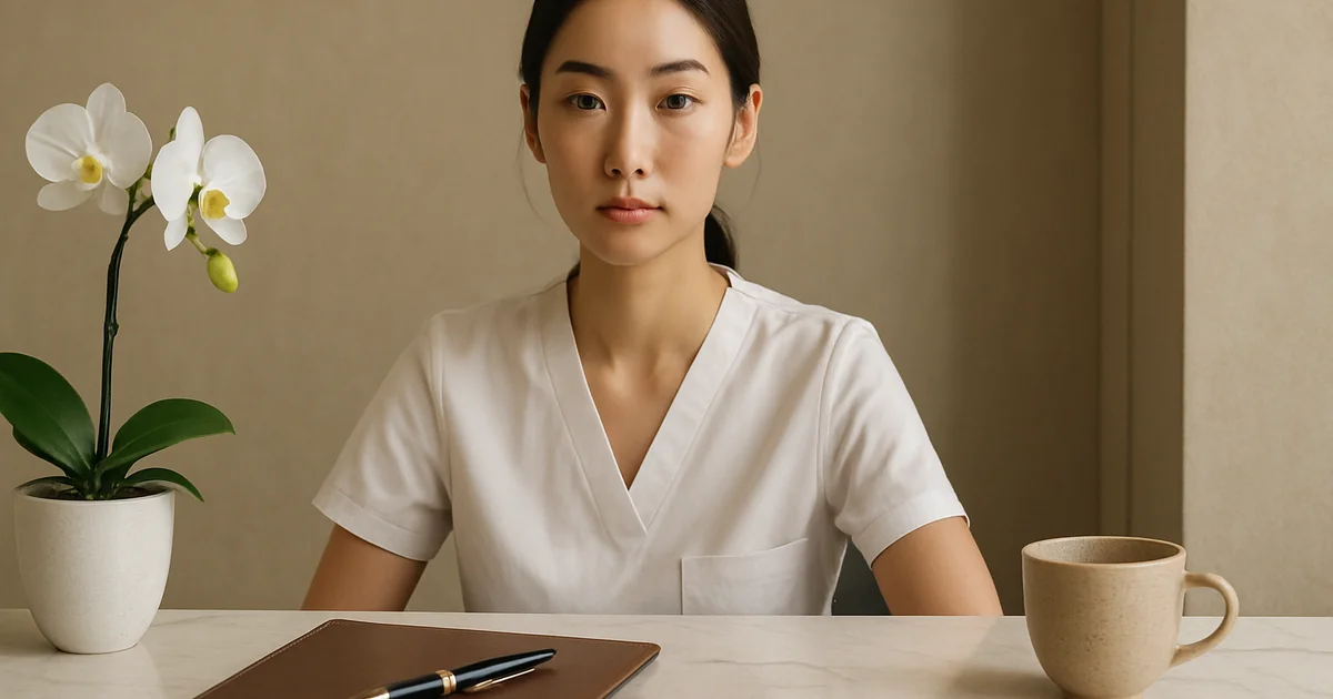 English-speaking dermatologist consultation in Tokyo clinic with patient examination