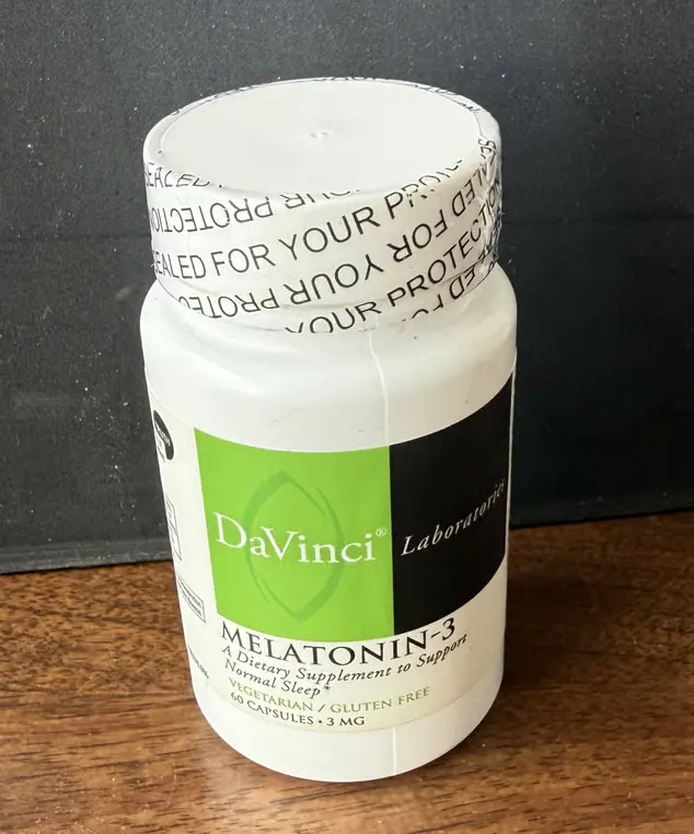 DaVinci Laboratories Melatonin-3 3 mg — physician-supplied melatonin for jet lag