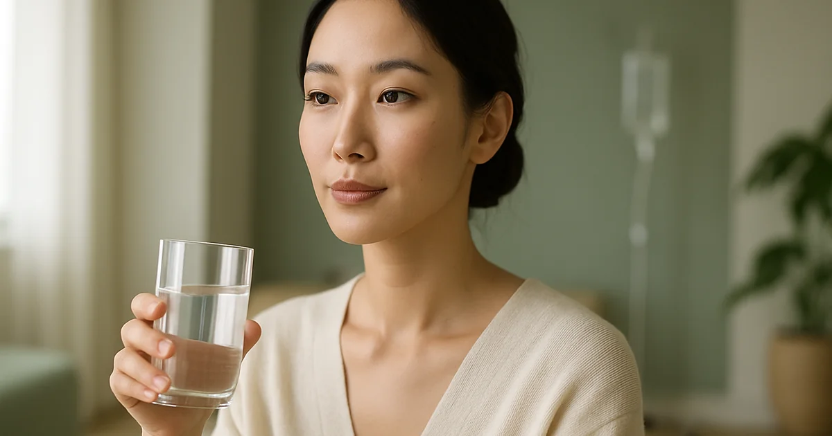 IV vitamin drip therapy session at Tokyo wellness clinic for expats