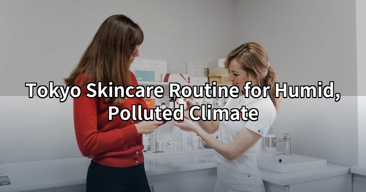 Tokyo skincare routine consultation — dermatologist explains humidity and pollution protection