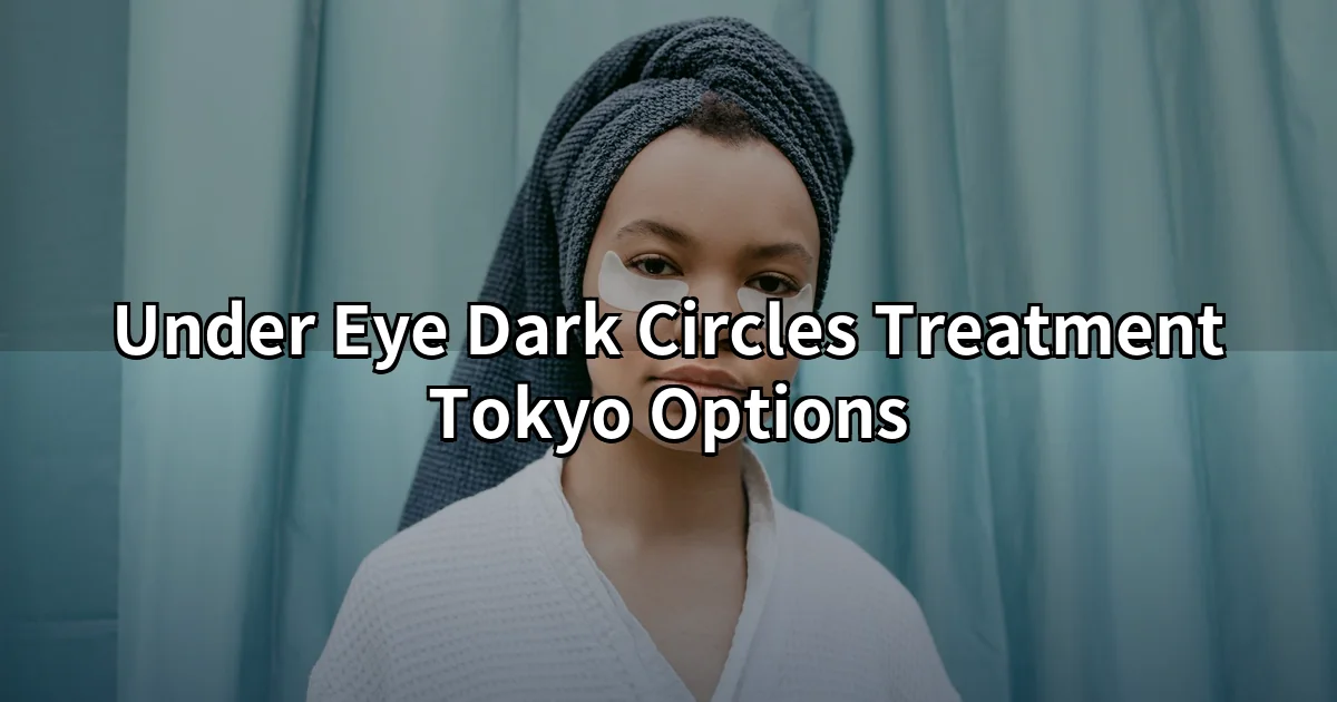 Under eye dark circles treatment in Tokyo — injectable filler consultation for periorbital area