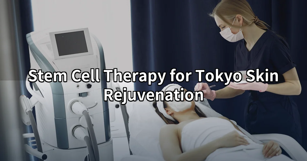 Stem cell therapy for skin rejuvenation in Tokyo — regenerative medicine consultation