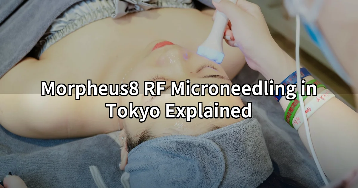 Morpheus8 RF microneedling Tokyo — radiofrequency treatment device and skin rejuvenation results