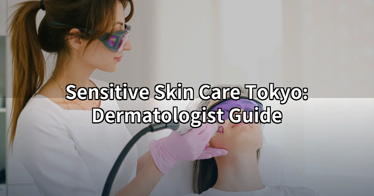 Dermatologist examining sensitive skin Tokyo — English-speaking medical consultation for skin conditions
