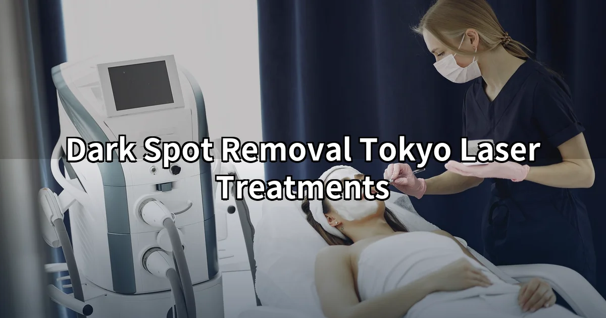 Dark spot removal Tokyo — laser pigmentation treatment on facial skin