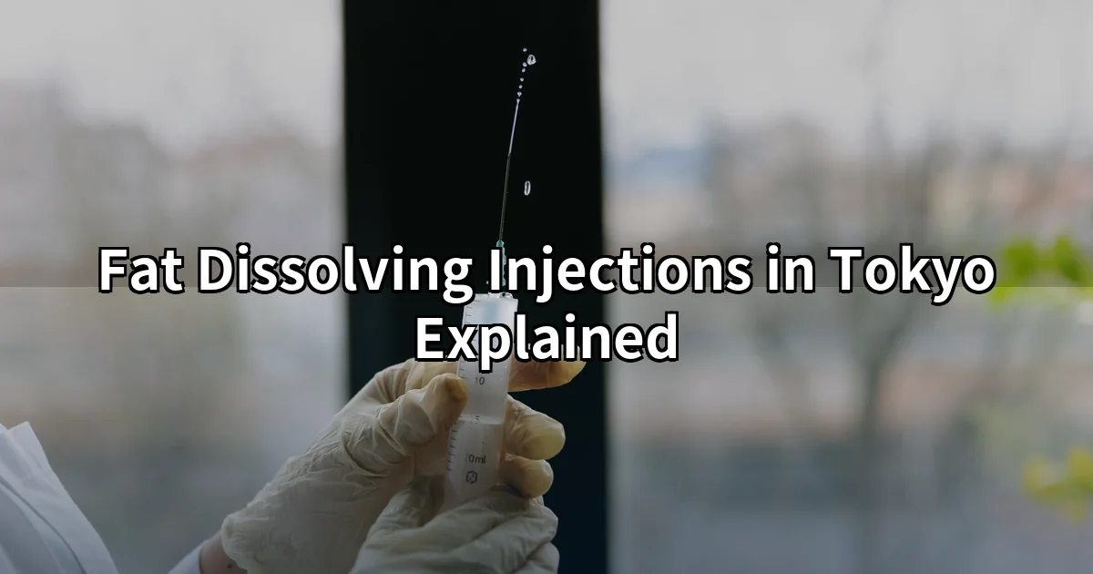 Fat dissolving injection treatment showing needle application on chin area for jawline contouring