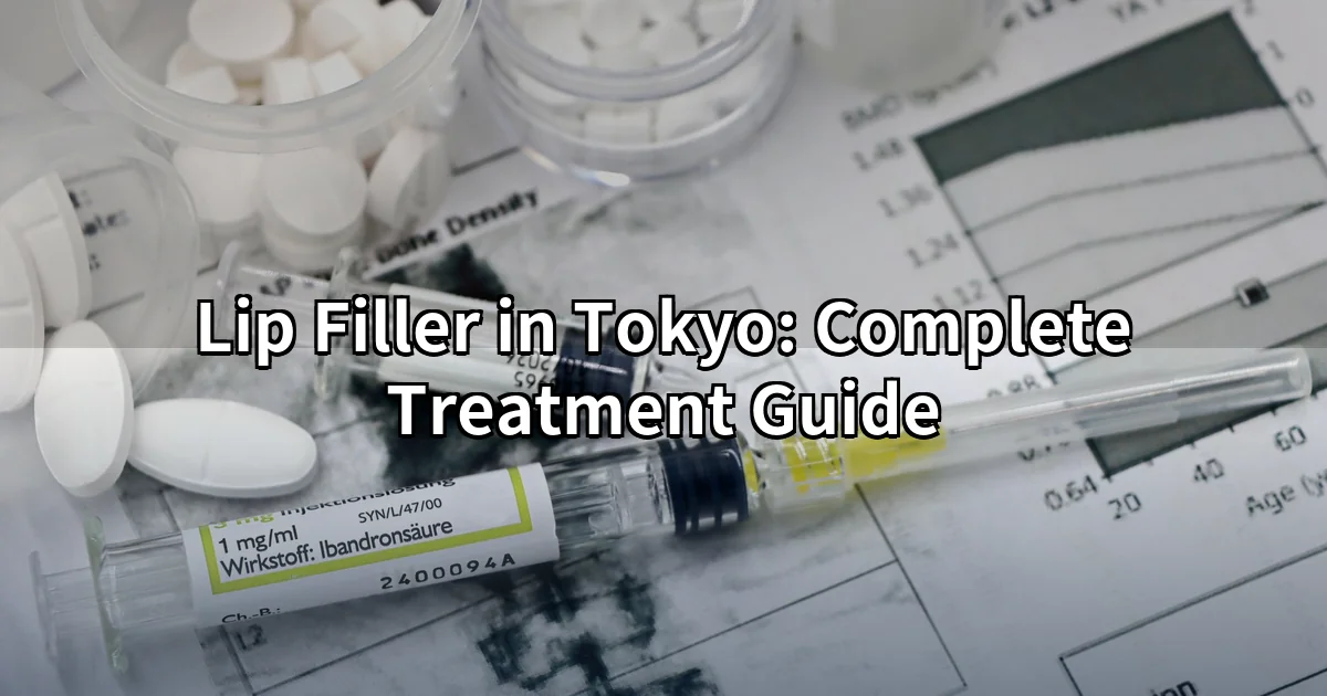 Lip filler injection treatment in Tokyo clinic showing hyaluronic acid application