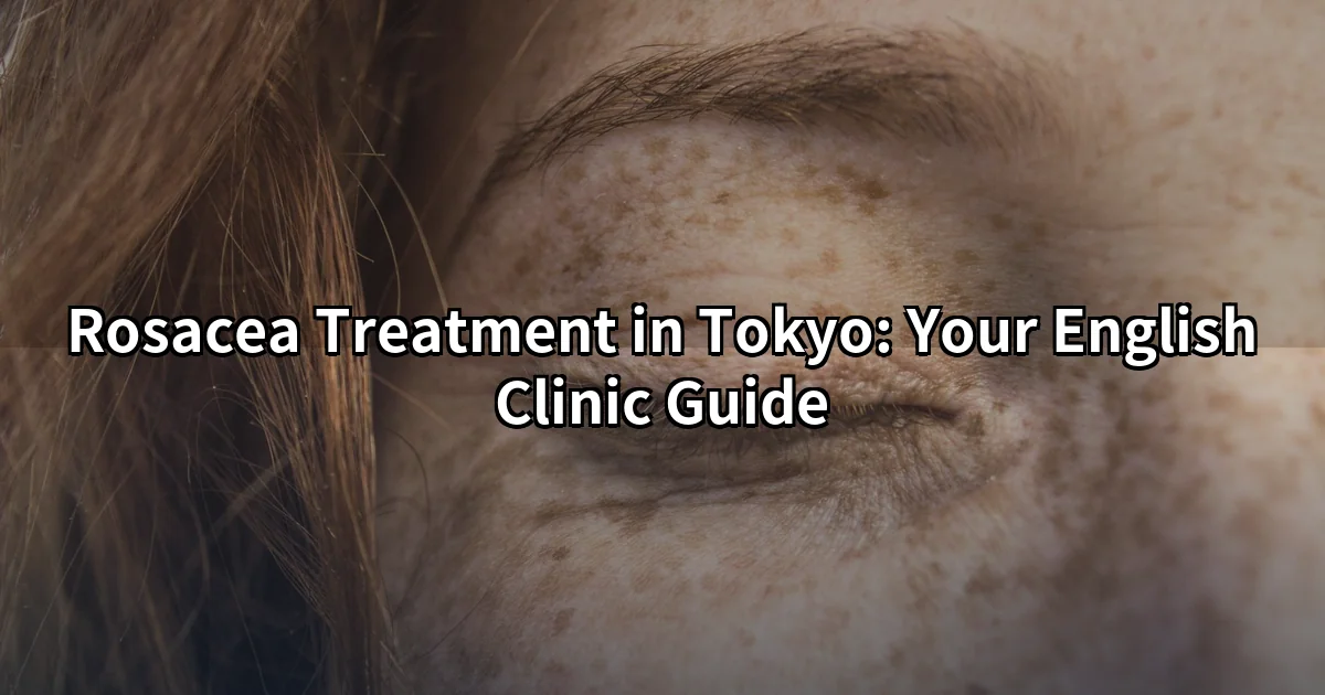 Rosacea treatment Tokyo — facial redness assessed at an English-speaking clinic