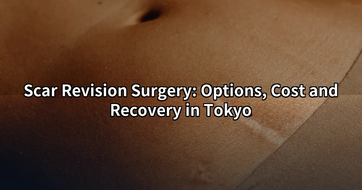 Scar revision surgery Tokyo — close-up of a healing scar on forearm skin