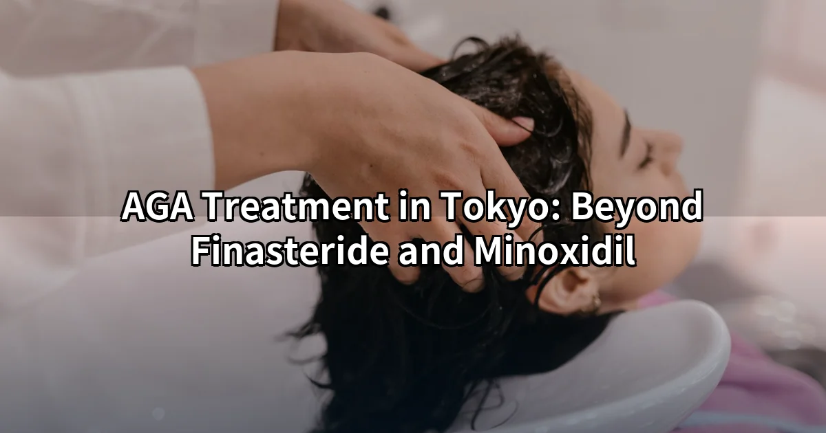 AGA treatment Tokyo — scalp check before finasteride or regenerative therapy
