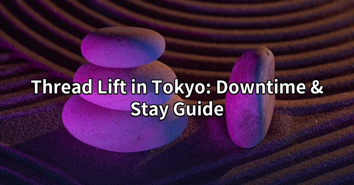 Thread lift in Tokyo downtime and stay guide