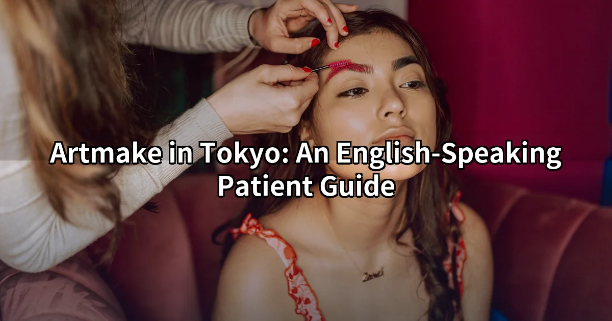 Artmake for foreigners in Tokyo — eyebrow mapping before pigment application