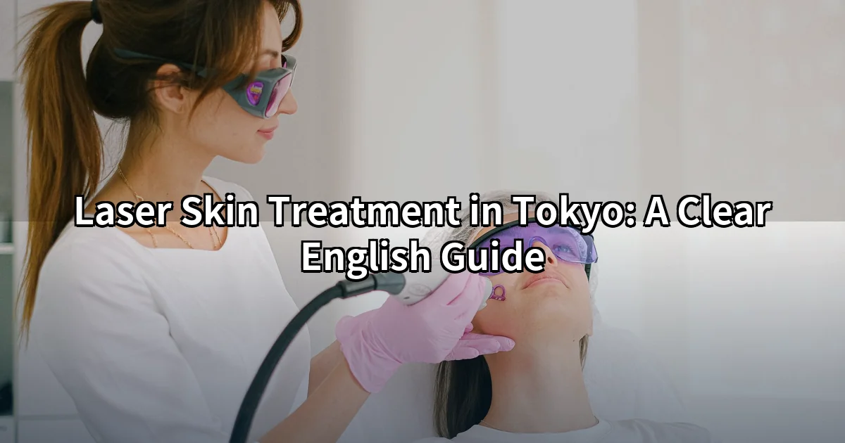 Laser skin treatment Tokyo — facial laser session at an English-speaking clinic