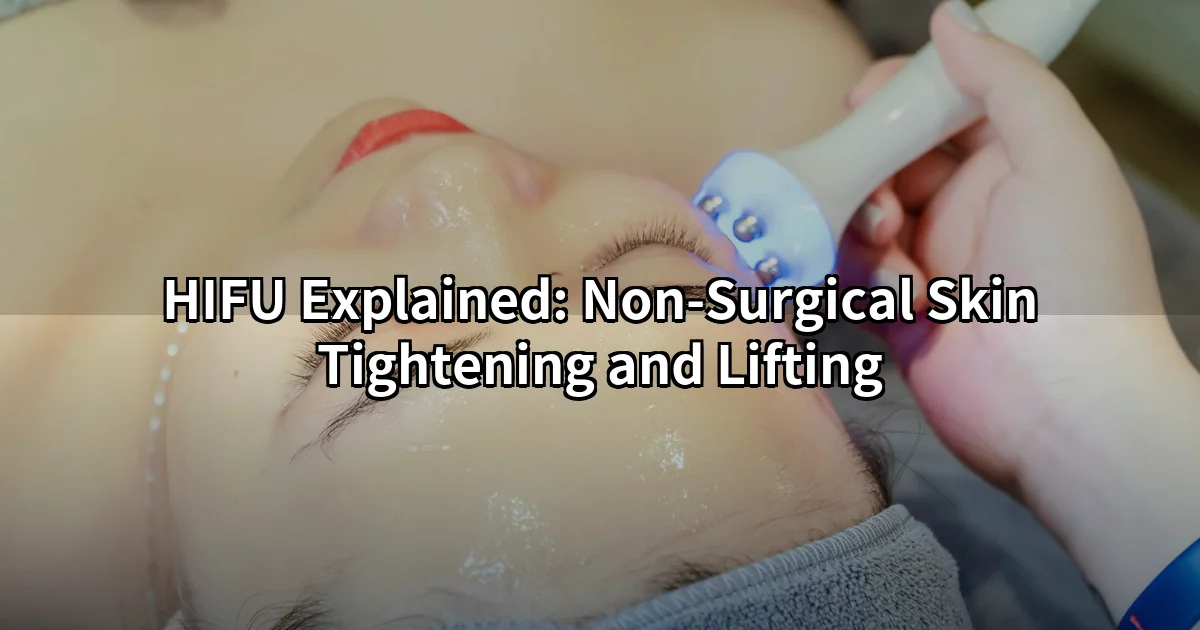 HIFU in Tokyo — focused ultrasound skin tightening on the jawline