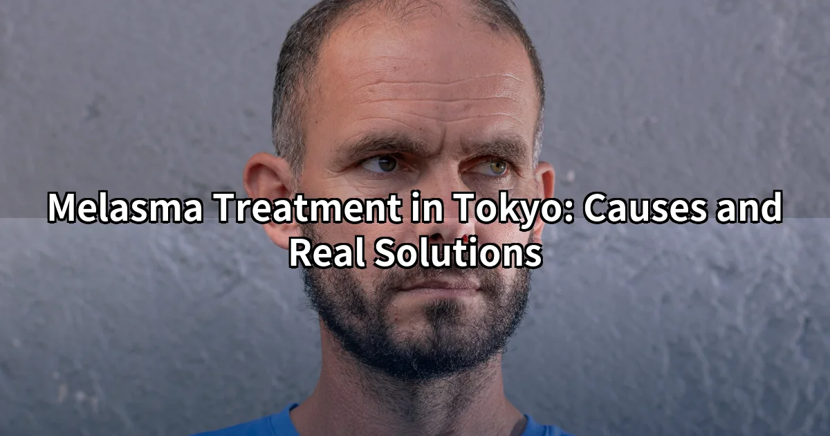 Melasma treatment Tokyo — cheek pigmentation assessed at a skin clinic