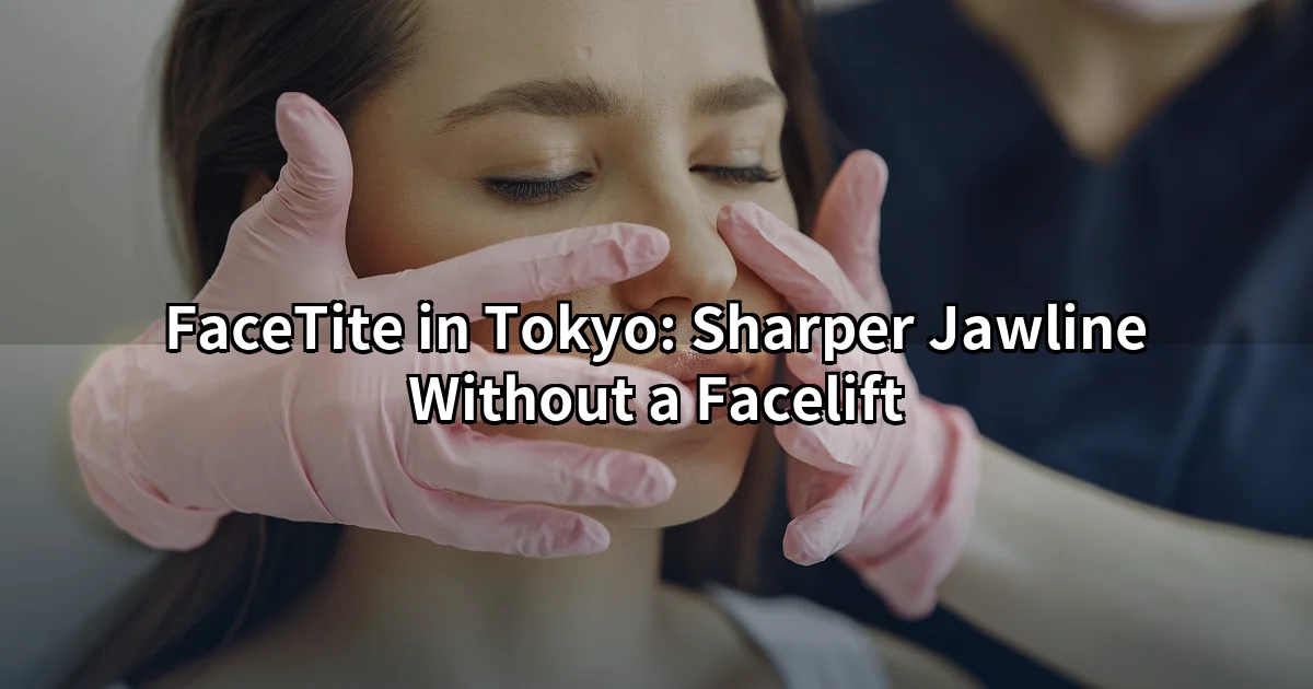 FaceTite Tokyo — jawline and under-chin contouring consultation