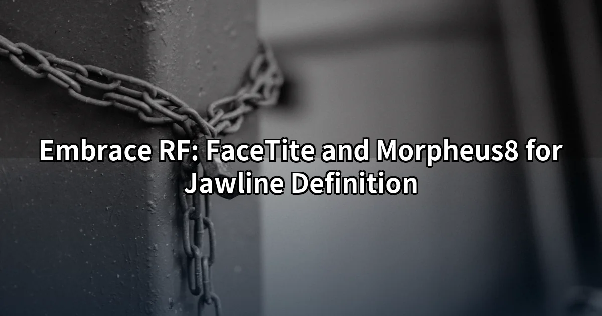 Embrace RF Tokyo — radiofrequency jawline and neck tightening consultation