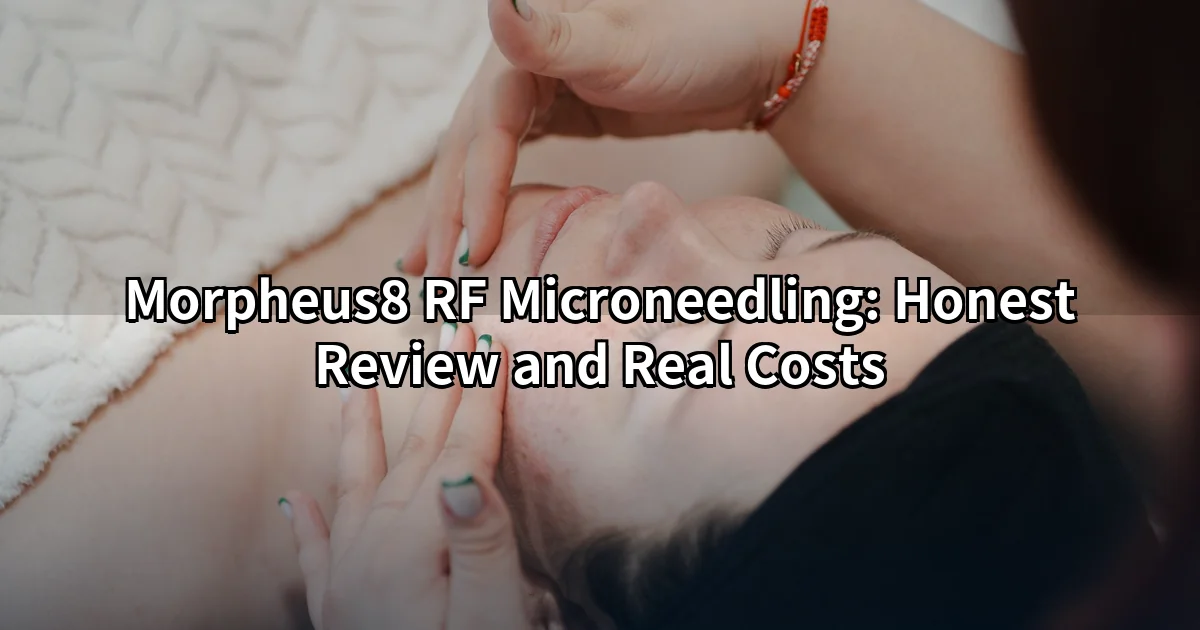 Morpheus8 RF microneedling Tokyo — needle tip treating skin on the jawline