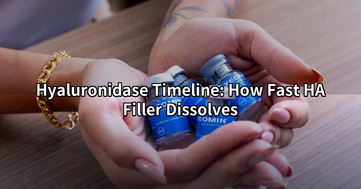 Hyaluronidase injection dissolving HA filler at an English-speaking Tokyo clinic