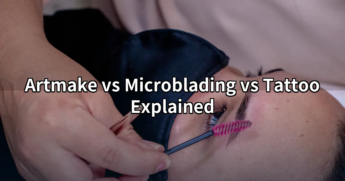Artmake vs microblading vs tattoo — eyebrow pigment treatment at a Tokyo clinic