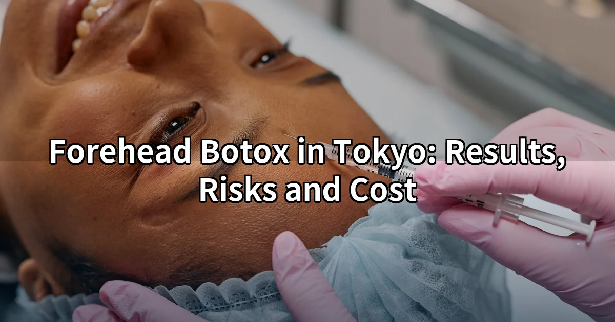 Forehead Botox Tokyo — injection to soften horizontal lines above the brows