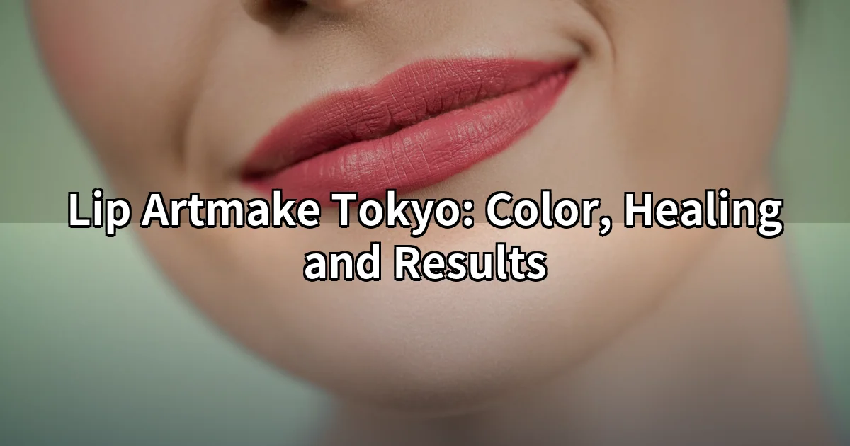Lip artmake Tokyo — close-up of natural lip color pigment application