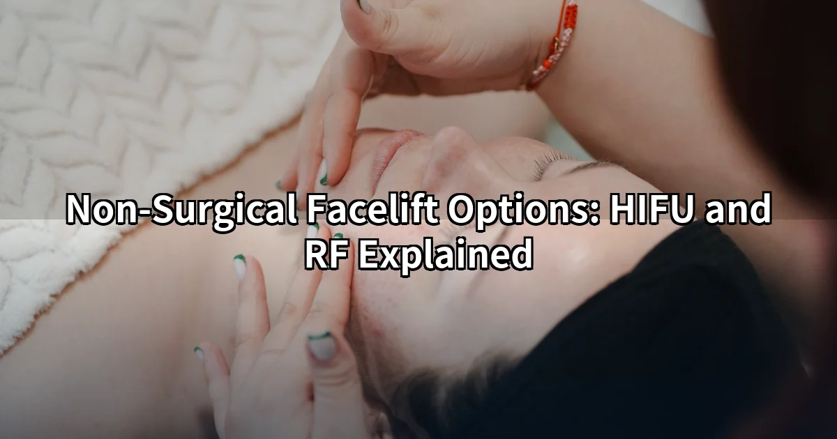 Non-surgical facelift Tokyo for foreigners — HIFU treatment for skin tightening