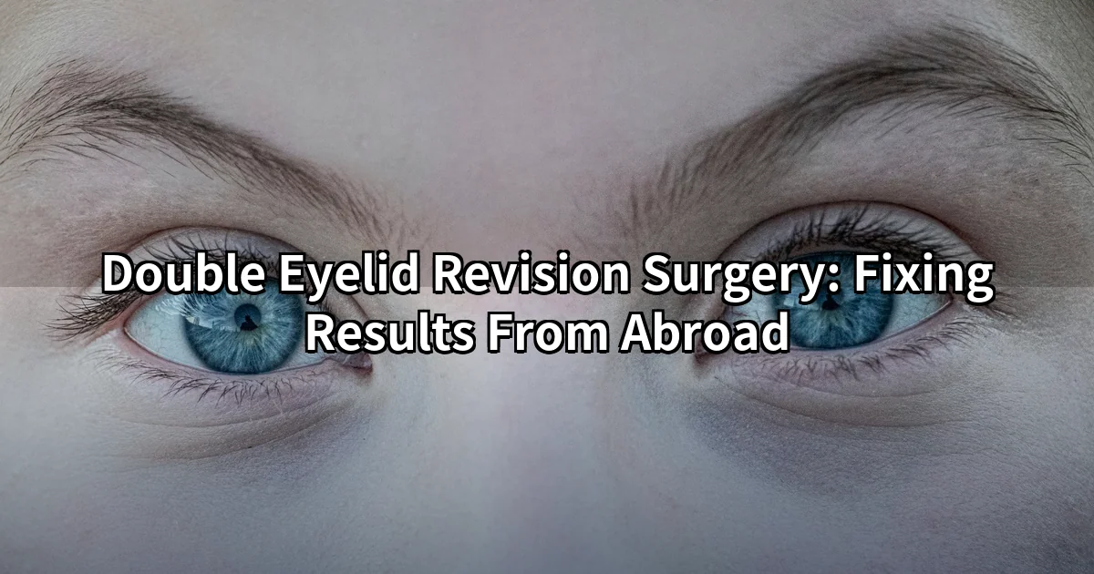 Close-up of eyelid crease during a double eyelid revision surgery consultation