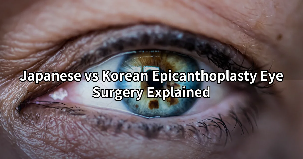 Epicanthoplasty consultation comparing Japanese and Korean eye-opening styles