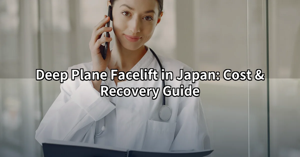 Deep plane facelift in Japan — surgeon marking jawline before surgery