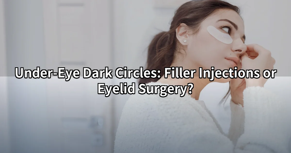 Under-eye dark circles treatment during a filler injection consultation in Tokyo