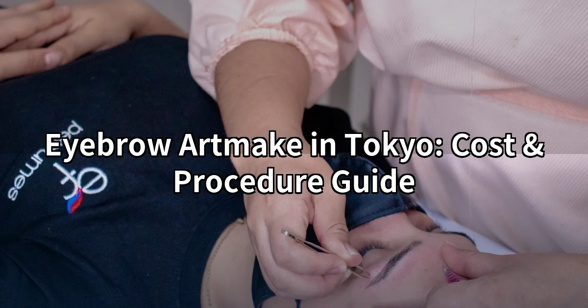 Eyebrow artmake Tokyo — semi-permanent brow procedure closeup