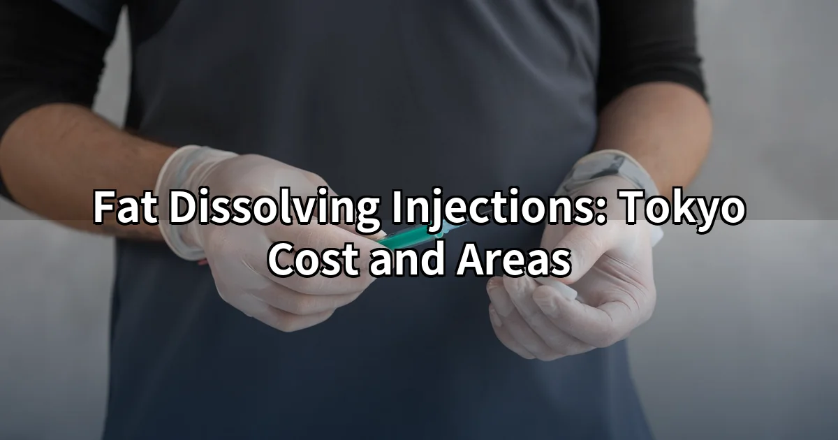 Fat dissolving injection in Tokyo — targeting chin, jawline, and upper arm fat