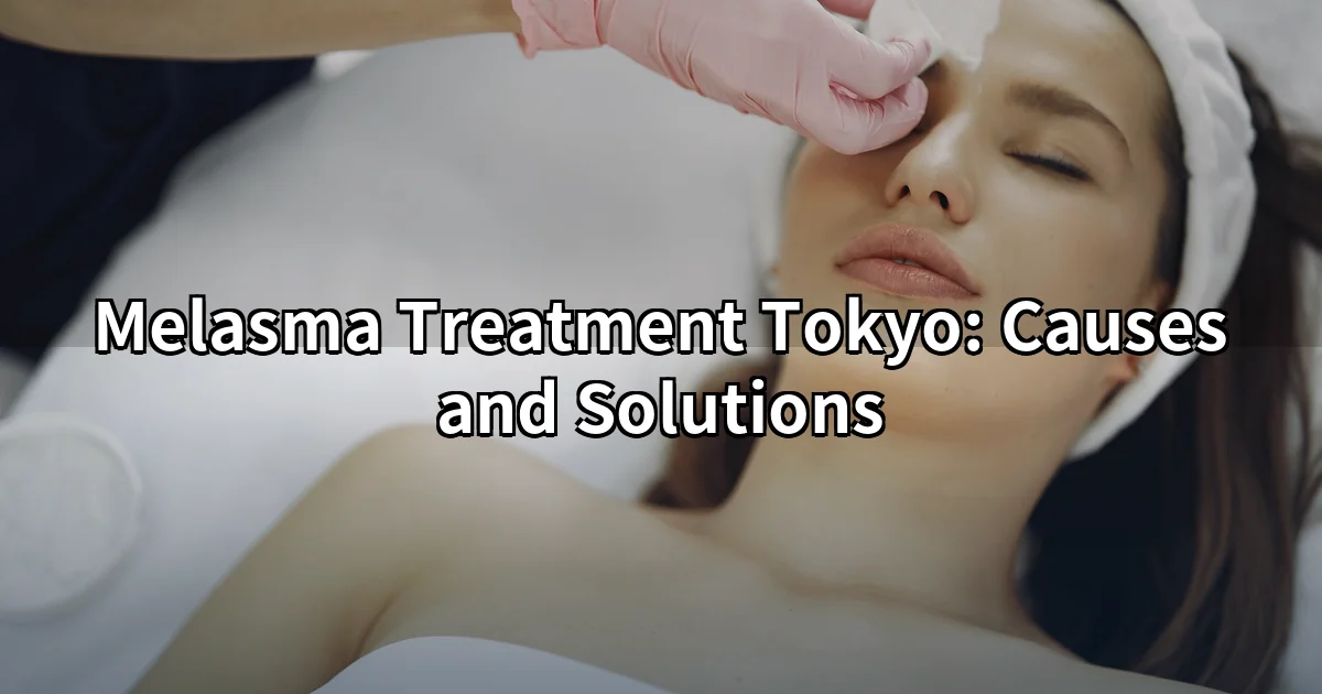 Melasma treatment Tokyo — brown patches on cheek before laser therapy