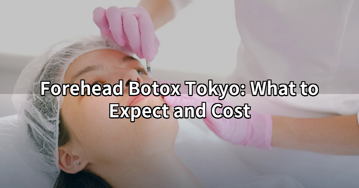 Forehead Botox Tokyo — frontalis muscle injection at a cosmetic clinic