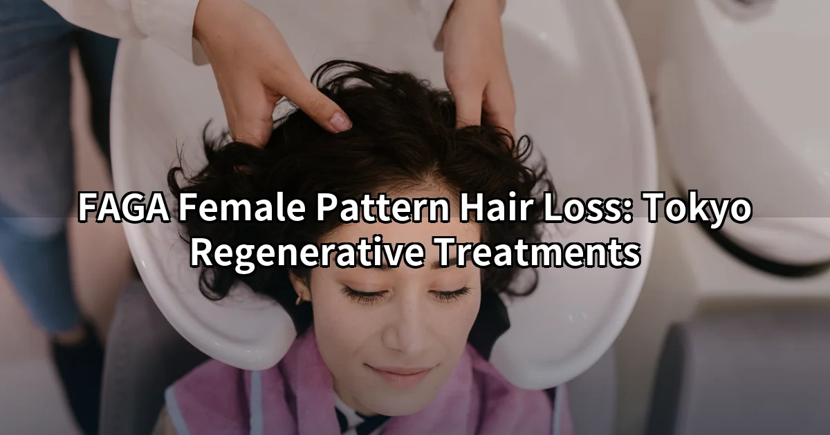 FAGA female pattern hair loss Tokyo — scalp regenerative treatment consultation