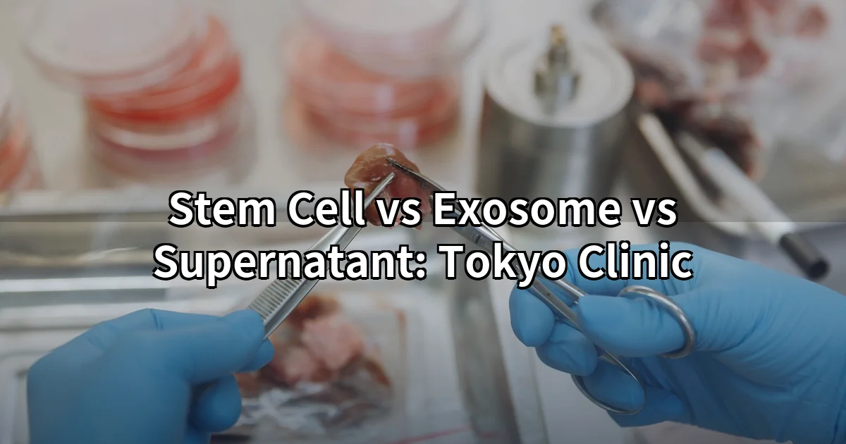 Regenerative medicine Tokyo — stem cell and exosome therapy consultation