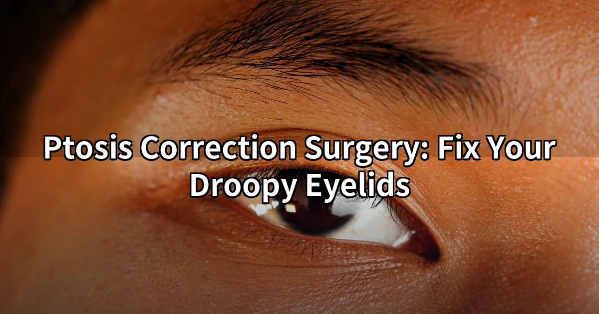 Ptosis correction surgery Tokyo — droopy upper eyelid treatment and consultation