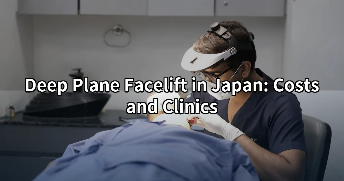 Deep plane facelift Japan — surgeon consulting patient on facial rejuvenation