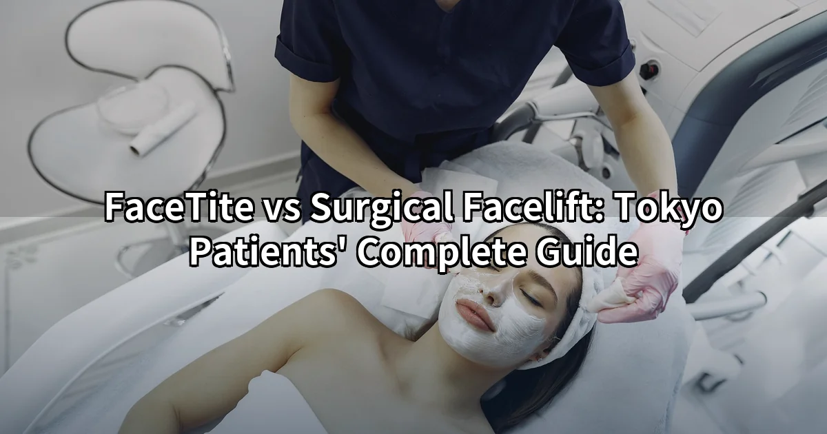 FaceTite vs surgical facelift — minimally invasive facial skin tightening procedure