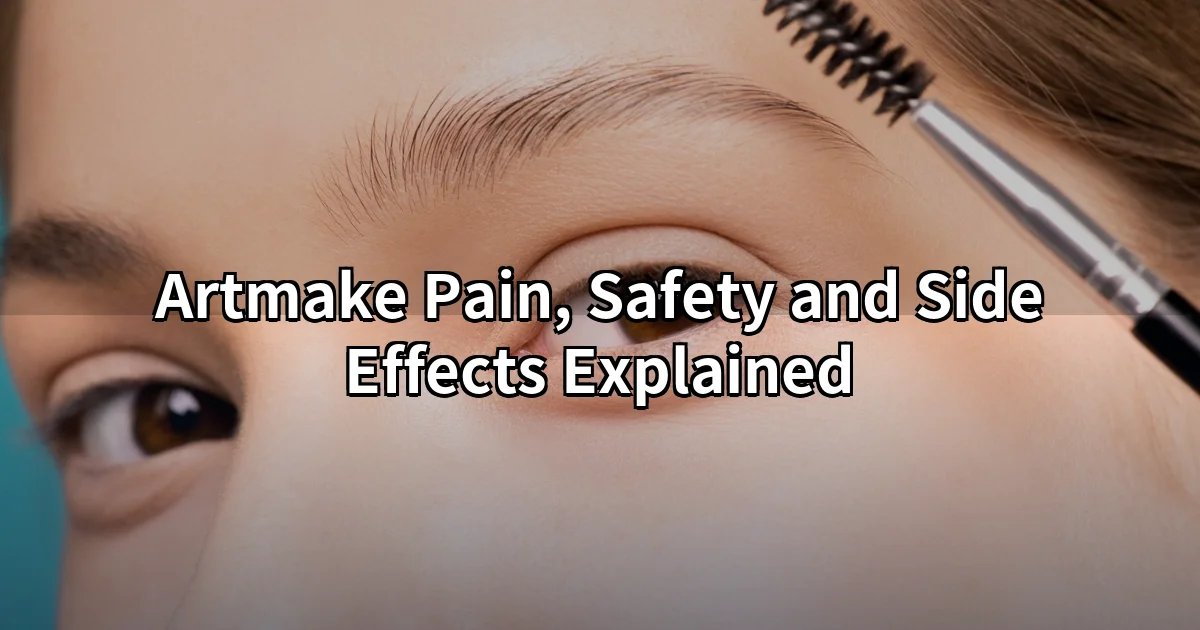 Artmake eyebrow procedure — numbing cream applied before micropigmentation