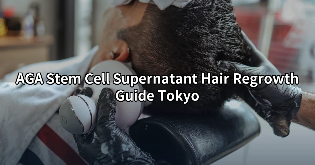 AGA stem cell supernatant scalp injection treatment session