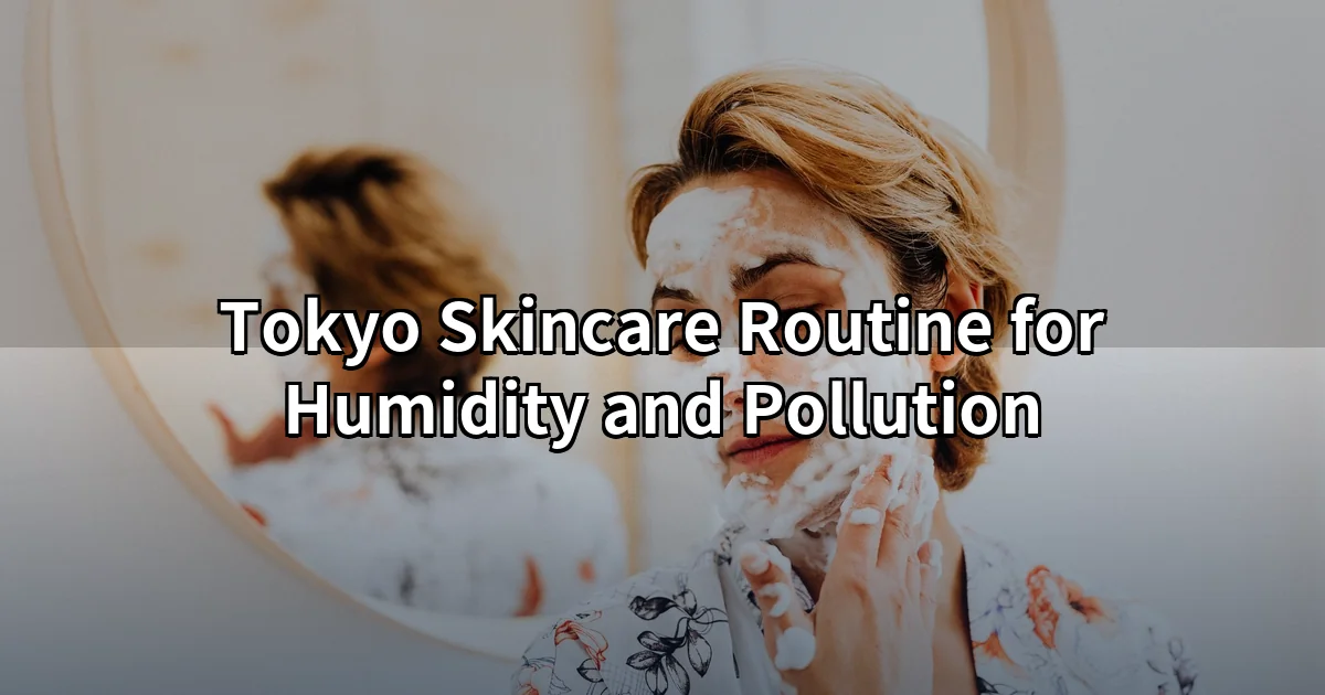 Skincare routine for Tokyo weather — moisturizer and sunscreen on skin