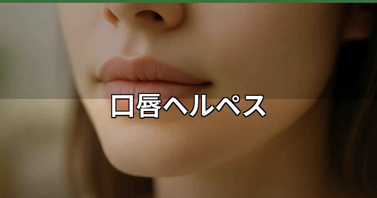 【口唇ヘルペス】早く治すための対処法と治療法を医師が解説のイメージ画像